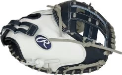 33 Inch Rawlings Liberty Advanced Color Series RLACM33FPN Women's White/Navy Fastpitch Softball Catcher Mitt -Rawlings Store 33 inch rawlings liberty advanced color series rlacm33fpn women s white navy fastpitch softball catcher mitt 17