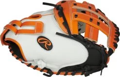 33 Inch Rawlings Liberty Advanced Color Series RLACM33FPOB Women's White/Orange/Black Fastpitch Softball Catcher Mitt -Rawlings Store 33 inch rawlings liberty advanced color series rlacm33fpob women s white orange black fastpitch softball catcher mitt 21