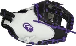 33 Inch Rawlings Liberty Advanced Color Series RLACM33FPPU Women's White/Purple/Black Fastpitch Softball Catcher Mitt -Rawlings Store 33 inch rawlings liberty advanced color series rlacm33fppu women s white purple black fastpitch softball catcher mitt 17