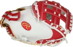 33 Inch Rawlings Liberty Advanced Color Series RLACM33FPS Women's White/Scarlet/Gold Fastpitch Softball Catcher Mitt -Rawlings Store 33 inch rawlings liberty advanced color series rlacm33fps women s white scarlet gold fastpitch softball catcher mitt 17