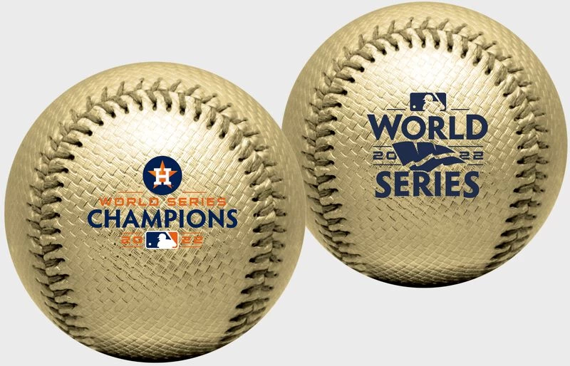 Rawlings 2022 Houston Astros World Series Champions Gold Replica Baseball