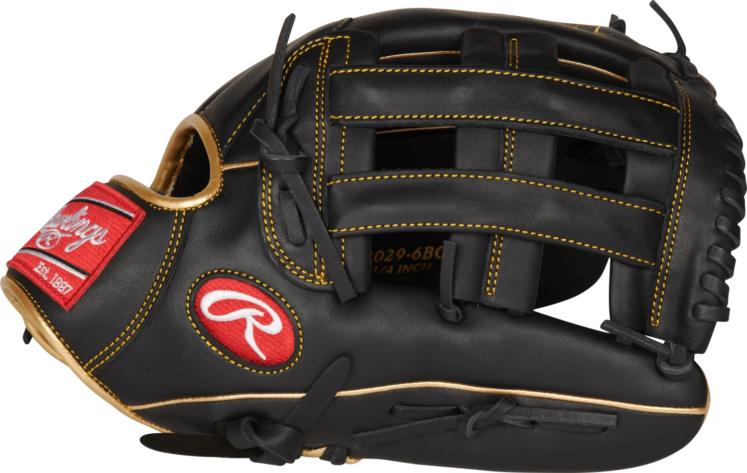 Rawlings R9 12.75" Outfield Baseball Glove: R93029-6BG 3 Rawlings R9 12.75" Outfield Baseball Glove: R93029-6BG - Image 3
