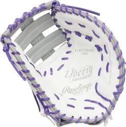 Rawlings Liberty Advanced Color Series 13" Fastpitch First Base Mitt: RLADCTSB (Multiple Colors) -Rawlings Store RLADCTSBWPG 1 png