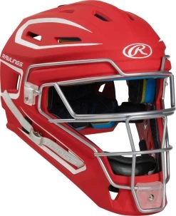 Rawlings Mach CHMCHJ Youth Two Tone Matte Style Catchers Helmet -Rawlings Store rawlings mach chmchj youth two tone matte style catchers helmet 65