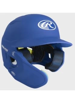 Rawlings MACH Matte Helmet W/Adjustable Face Guard Matte Royal RHB